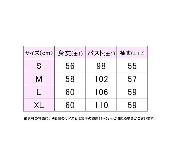 フィラサイズ表 
