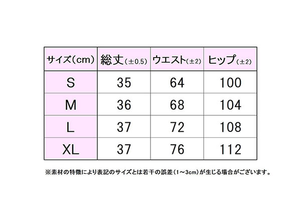 フィラサイズ表 
