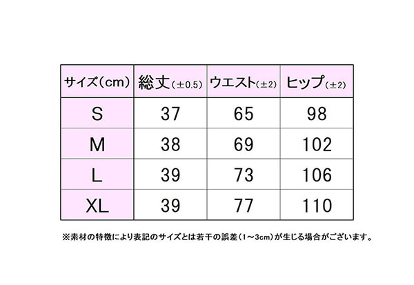 フィラサイズ表 
