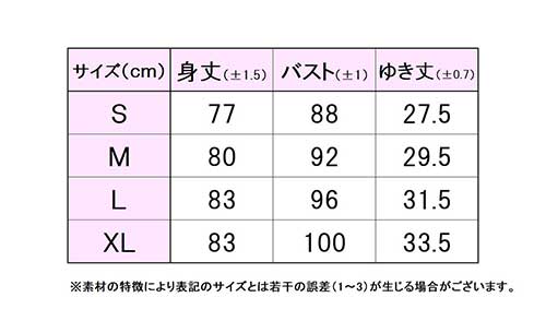 フィラサイズ表 
