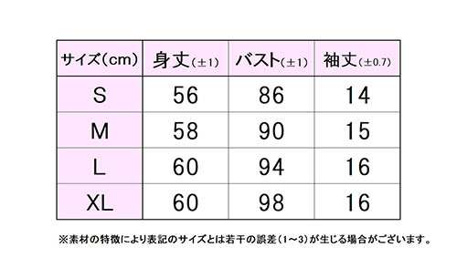 フィラサイズ表 
