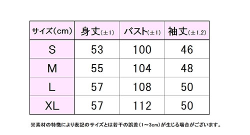 フィラサイズ表 
